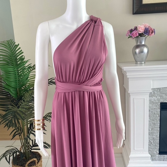 Isla Posh Convertible Infinity Maxi Dress in Pink - Picture 4 of 6